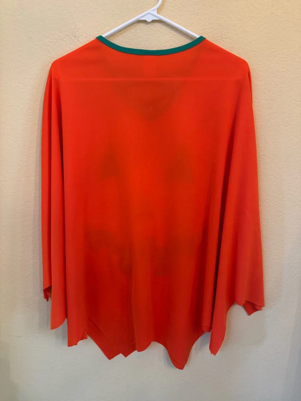 Spirit Halloween Pumpkin Jack O'Lantern Poncho One Size - Picture 5 of 5